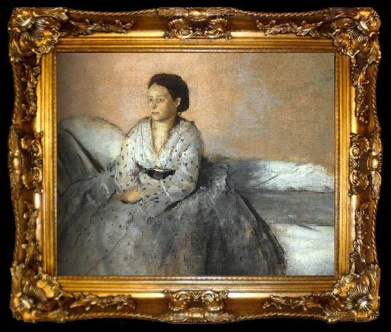 framed  Edgar Degas Madame Rene de Gas, ta009-2